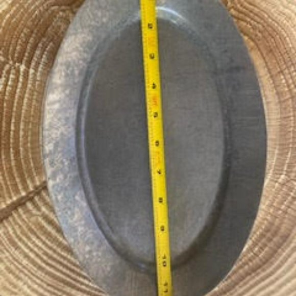 Steak plate with wooden platform ~ set of 4 - Picture 2 of 15